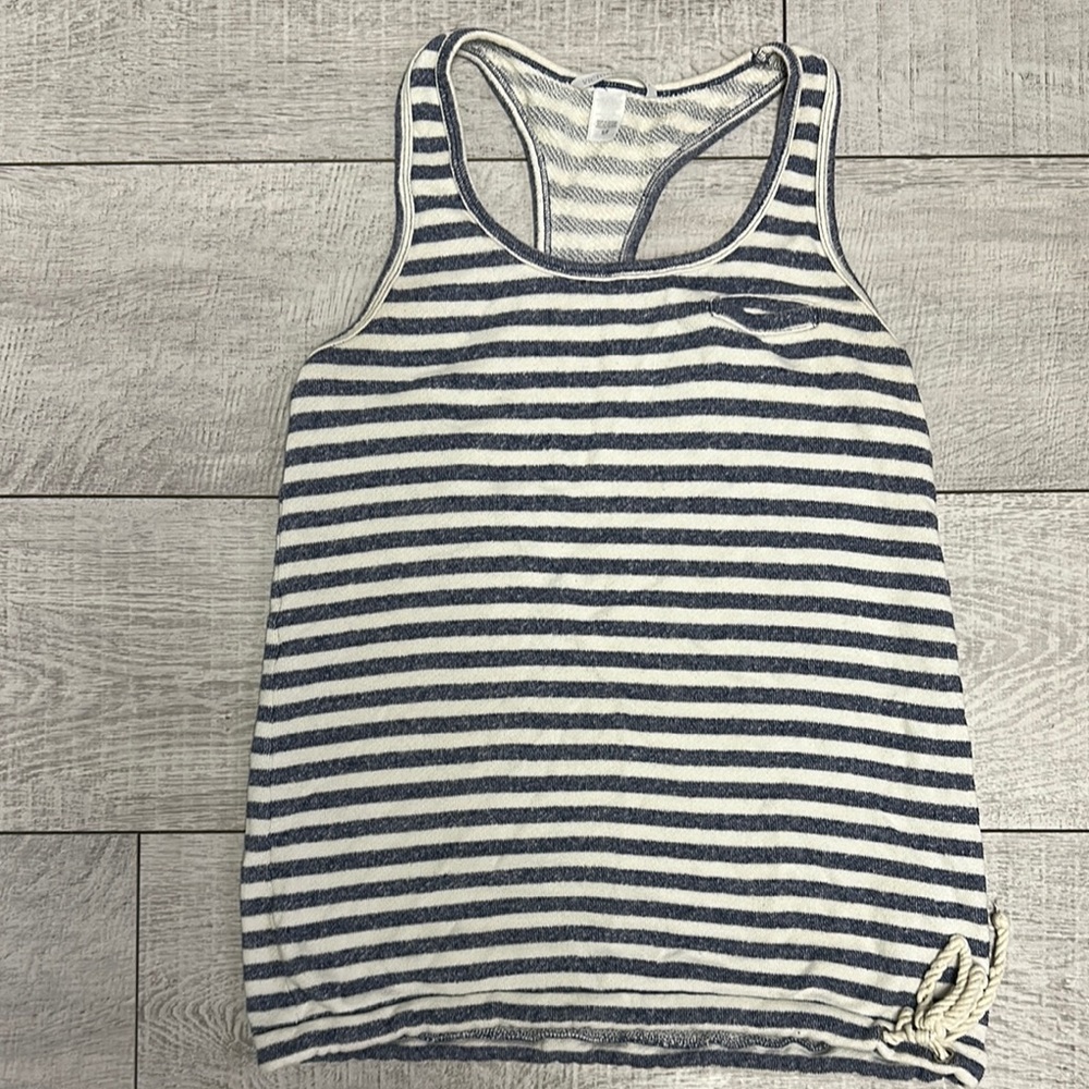 Victoria's Secret Navy and White Striped Tank